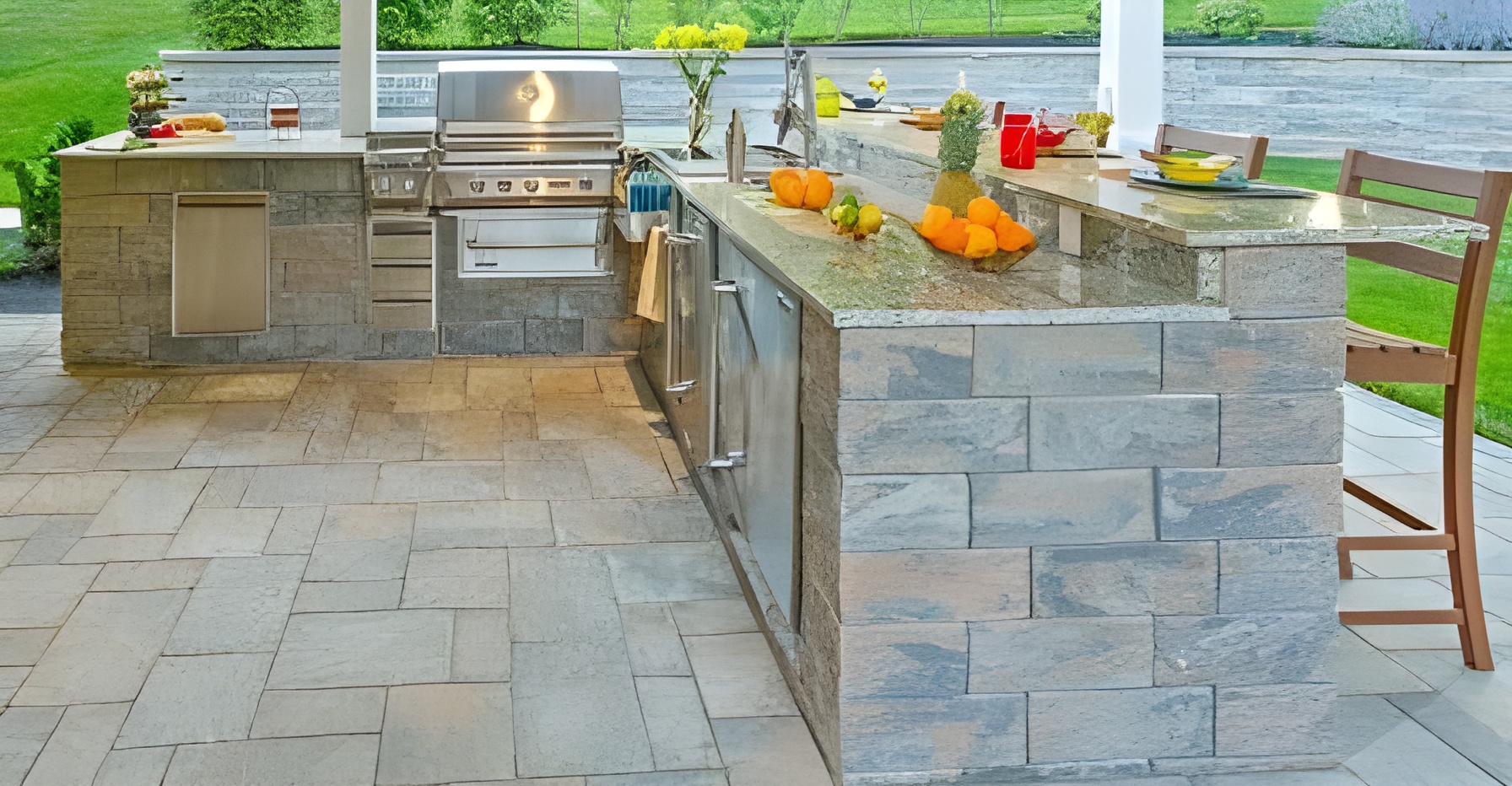 outdoor kitchen