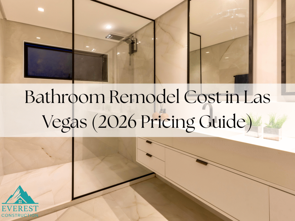 Bathroom Remodel Cost in Las Vegas (2026 Pricing Guide)