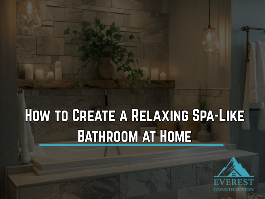 Spa like bathroom design